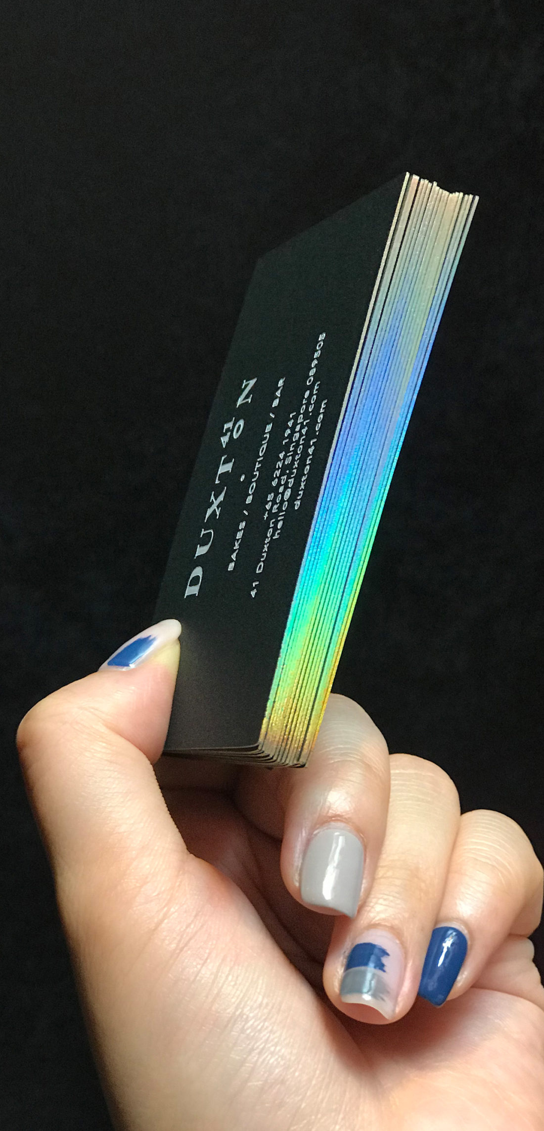Duxton41 namecard holographic printing