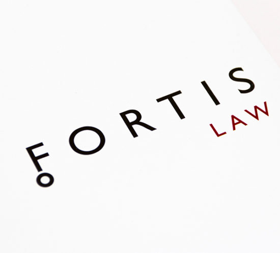 Fortis Law logo design
