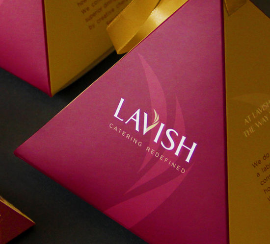 Lavish logo and packaging design